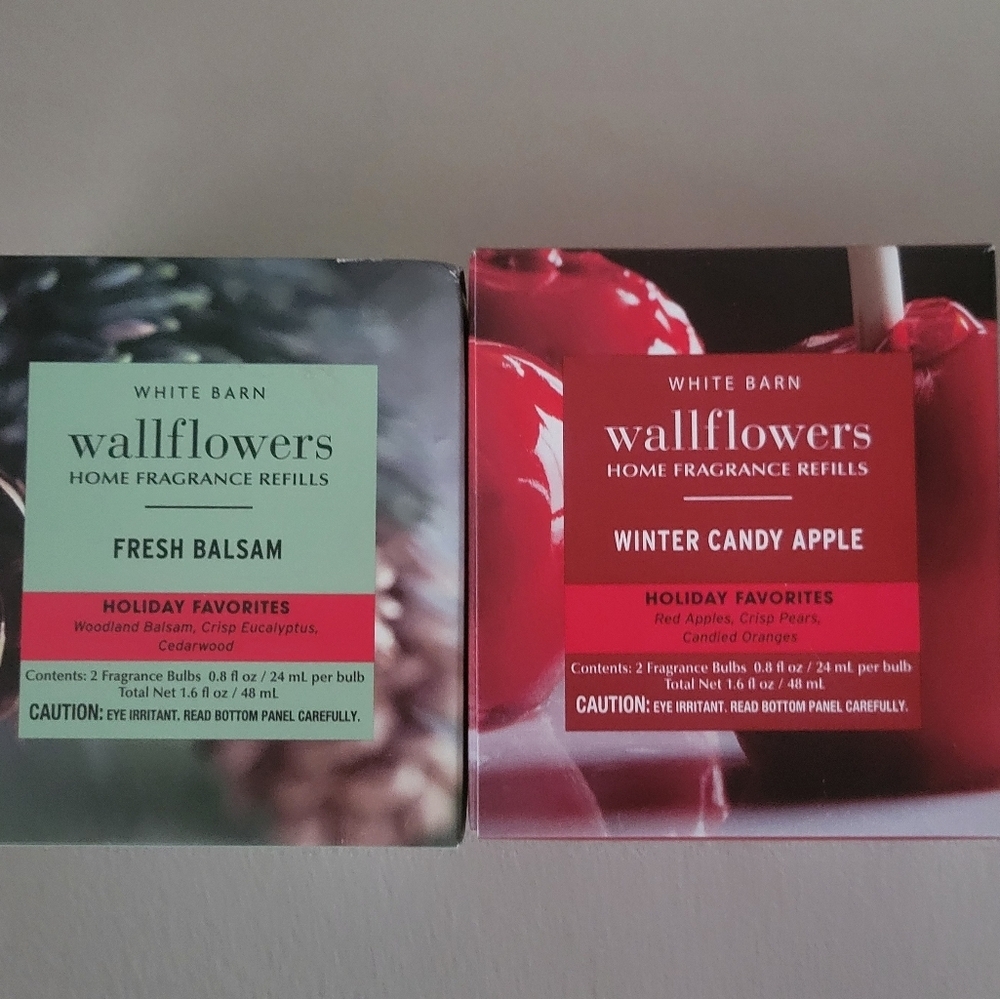 Bath & Body Works Wallflowers Fragrance Refill Fresh Balsam & Winter Candy Apple